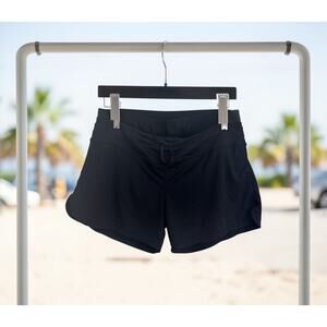 Athleta Black Swim Shorts Size Large Quick Dry Athletic Beach Pool